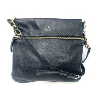 Kate Spade Cobble Hill Ellen Crossbody Bag - Black Pebble Grain Leather PXRU2233